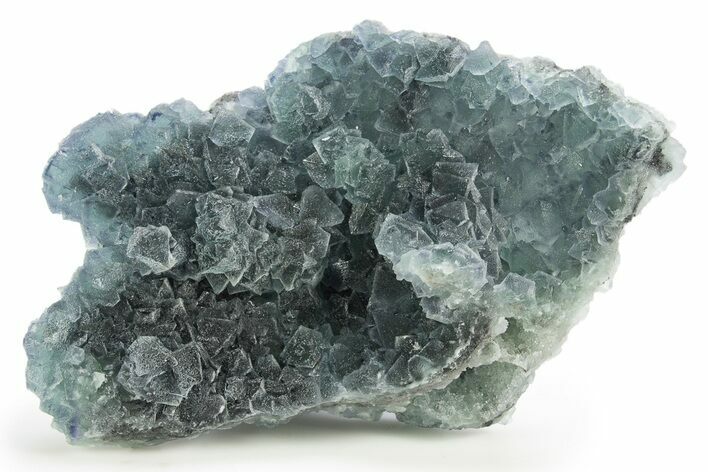 Lustrous Octahedral Green Fluorite on Quartz - China #319958
